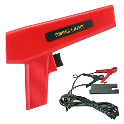 Ignition timing light tester 12V showing red ABS casing