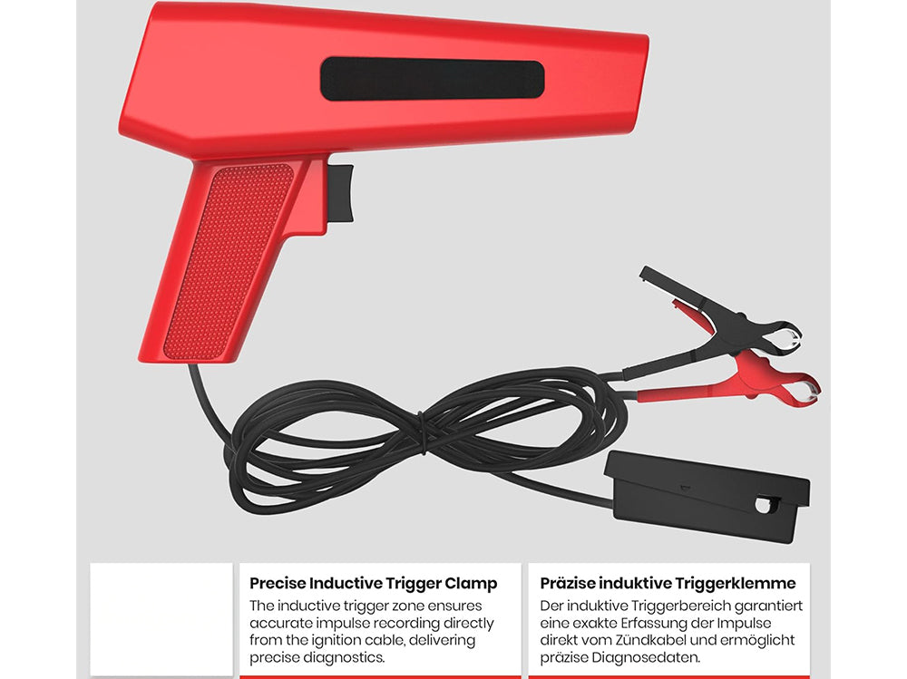 Ignition timing light tester 12V lightweight design in hand