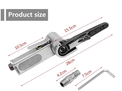 Air Belt Sander with Sanding Belts (Pneumatic Tool)