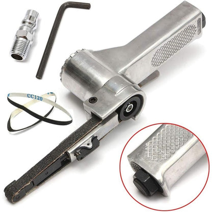 Air Belt Sander with Sanding Belts (Pneumatic Tool)
