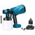 Cordless paint sprayer side view showing ergonomic handle