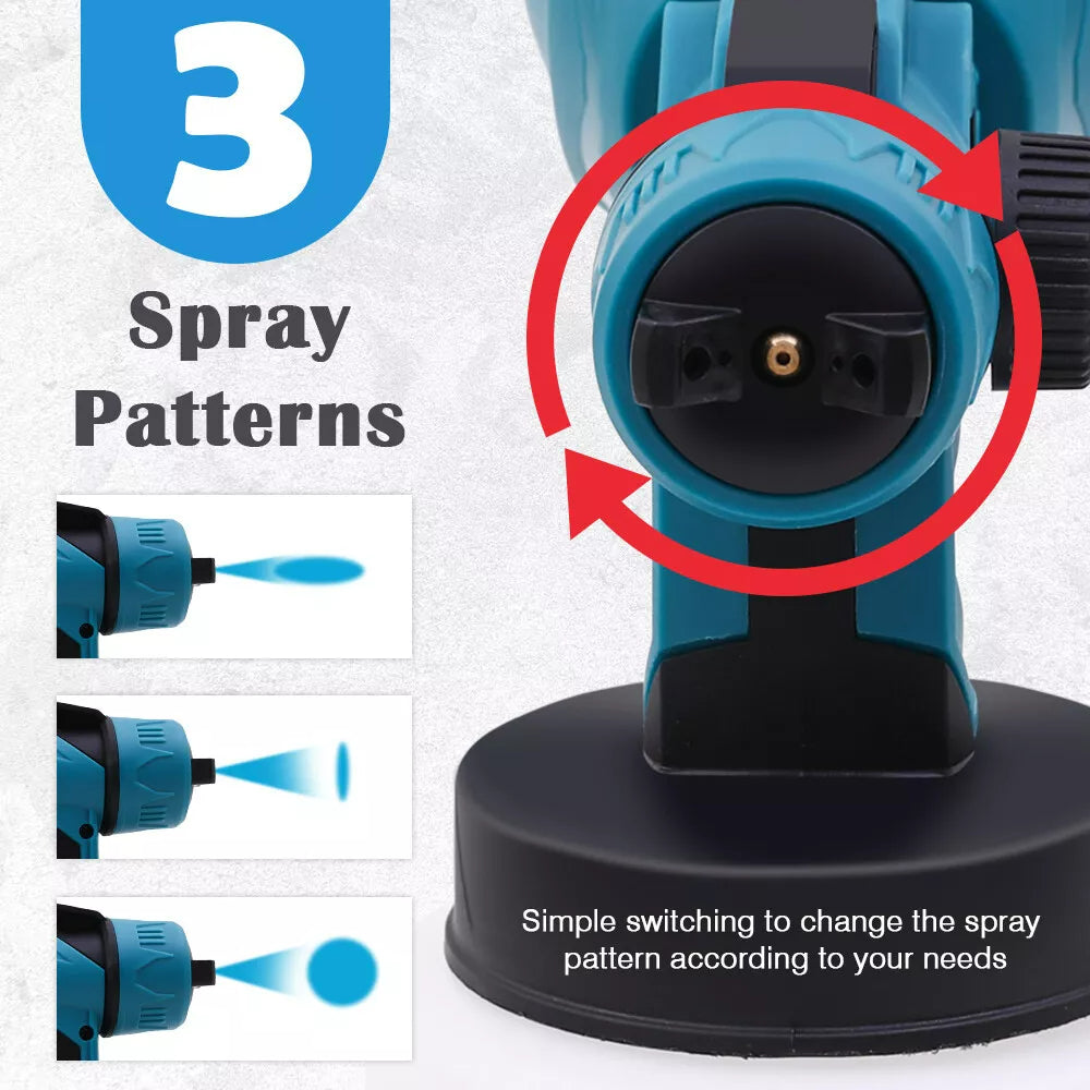 Brushless motor detail inside cordless paint sprayer