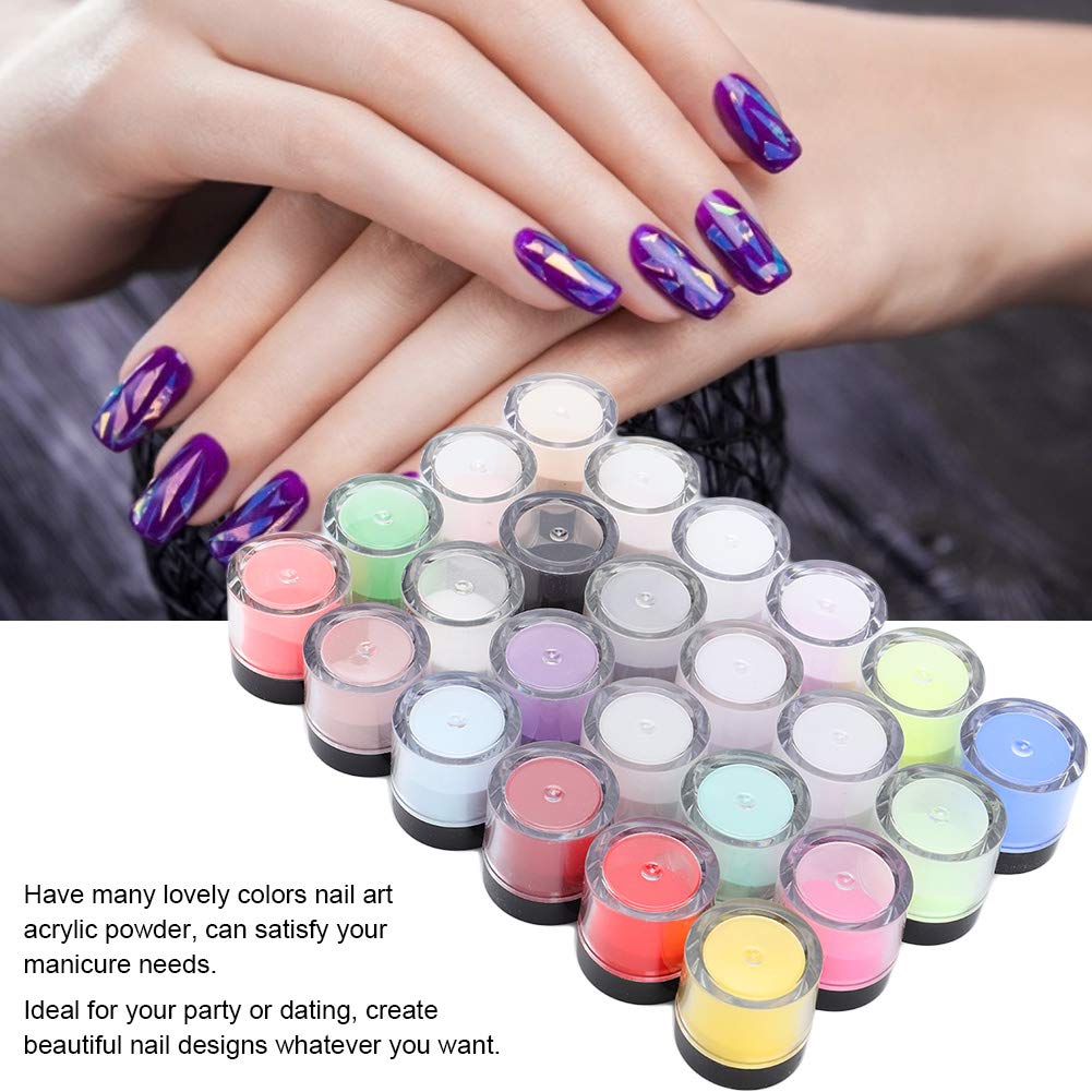Nail dip powder kit showing chip-resistant finish on nails