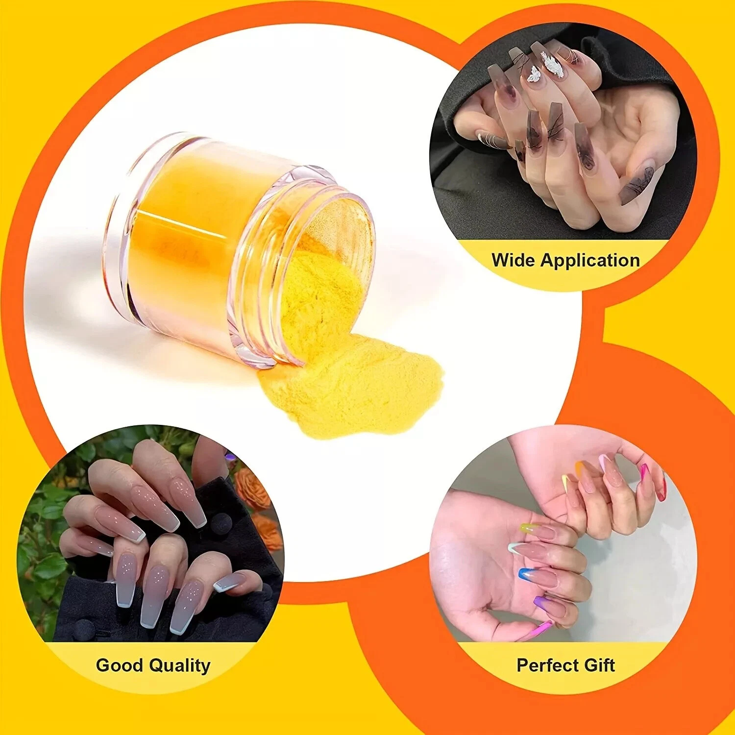 Nail dip powder kit with fast-drying resin powder