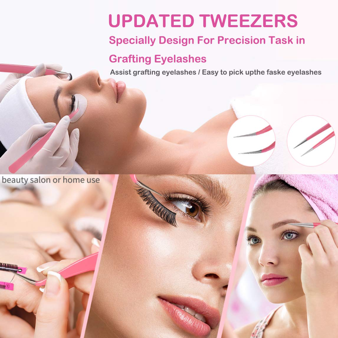 Cosmetic bag holding lash extensions kit tools in NZ