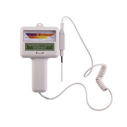 Chlorine tester pH meter showing clear screen display
