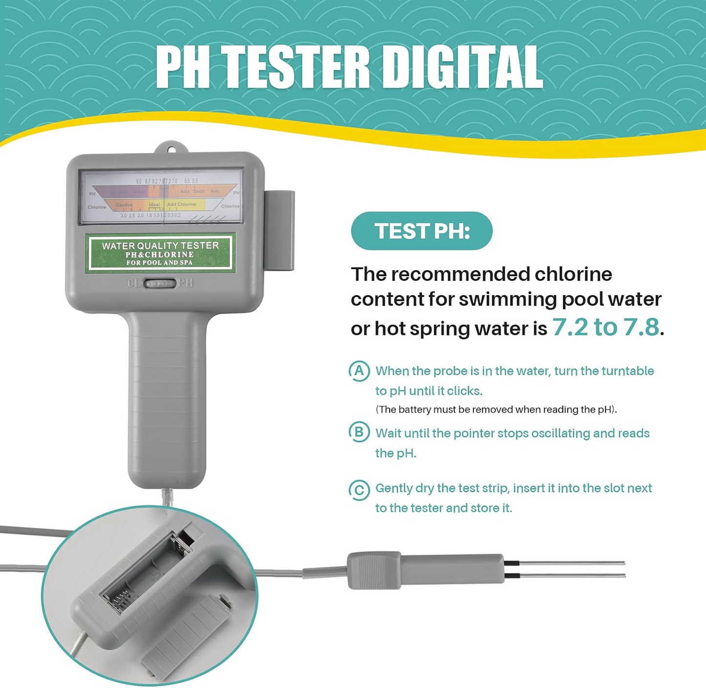 PH Meter Chlorine Tester