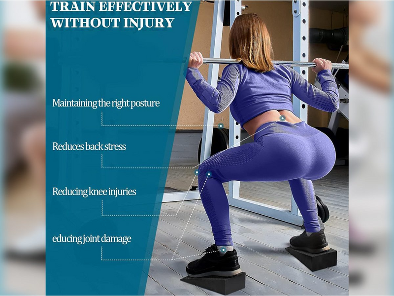 2 Pcs Squat Wedge Heel Ramp