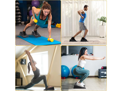 Squat wedge heel ramp with retail box packaging