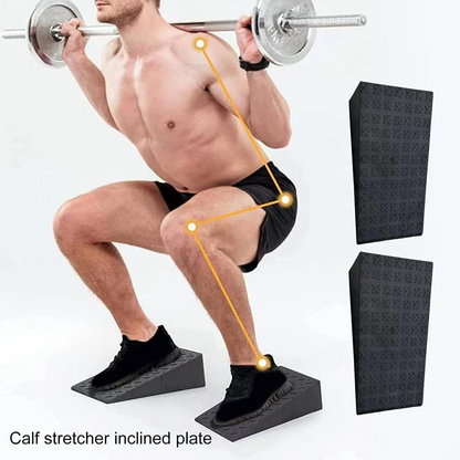 Compact squat wedge heel ramp with storage bag included
