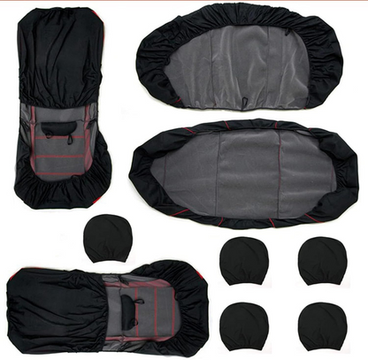 Car seat covers set universal easy to install on car seats
