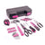 39pcs hand tools set pink case front view
