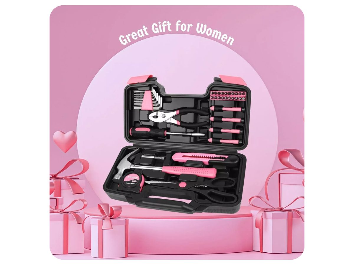 Utility knife included in 39pcs hand tools set