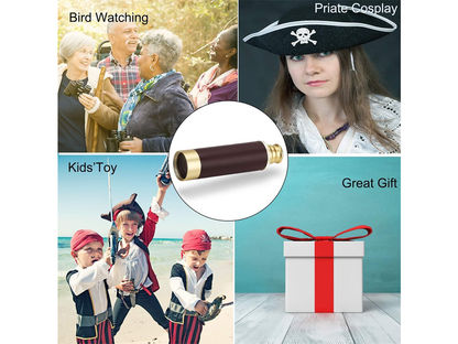 Monocular telescope with cleaning cloth and manual included