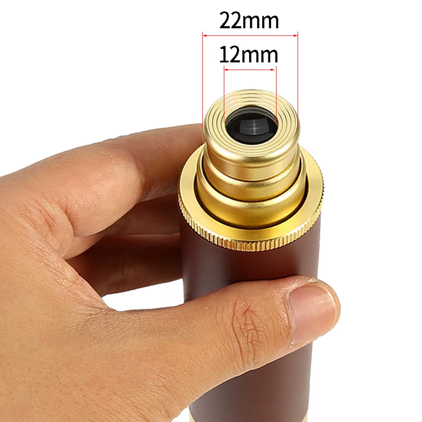 Monocular telescope with cleaning cloth and manual included