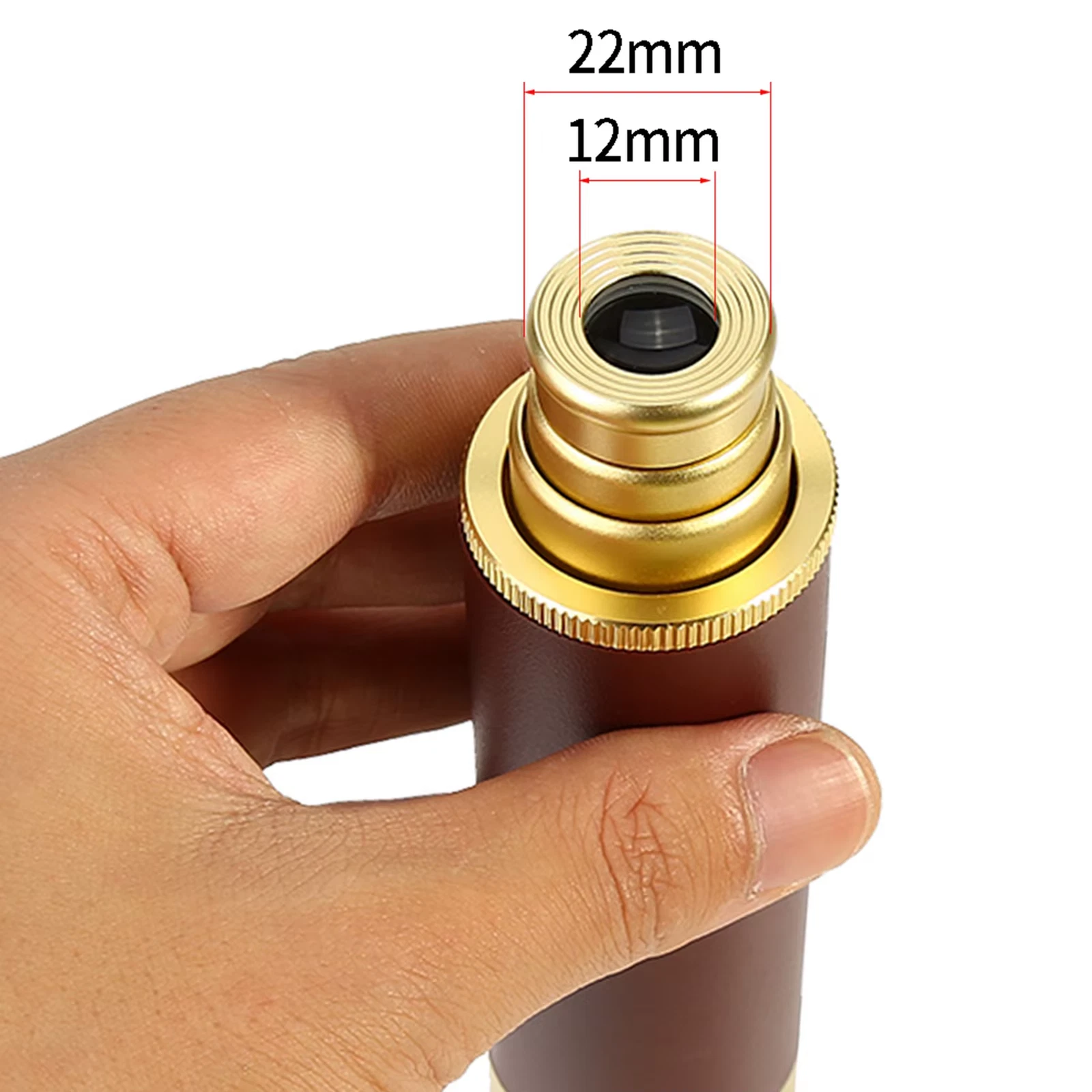 Monocular telescope with cleaning cloth and manual included