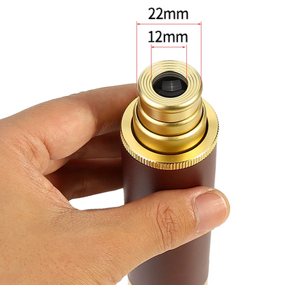 Monocular telescope with cleaning cloth and manual included