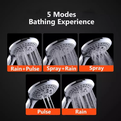 Hand shower set installed in a modern NZ bathroom