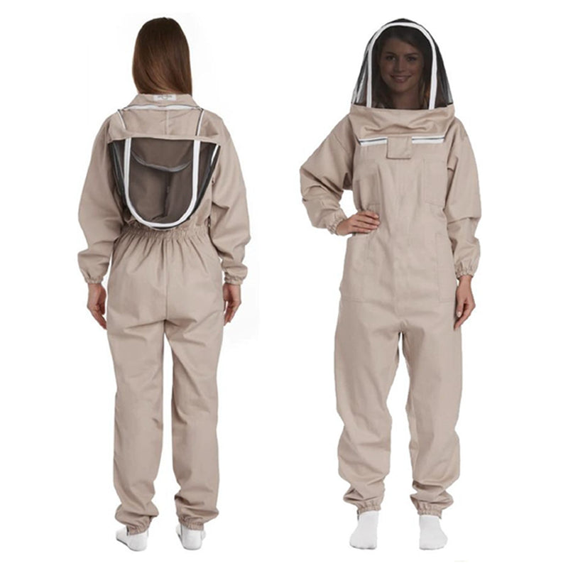 Beekeeping suit XXL front view showing ventilated polycotton material