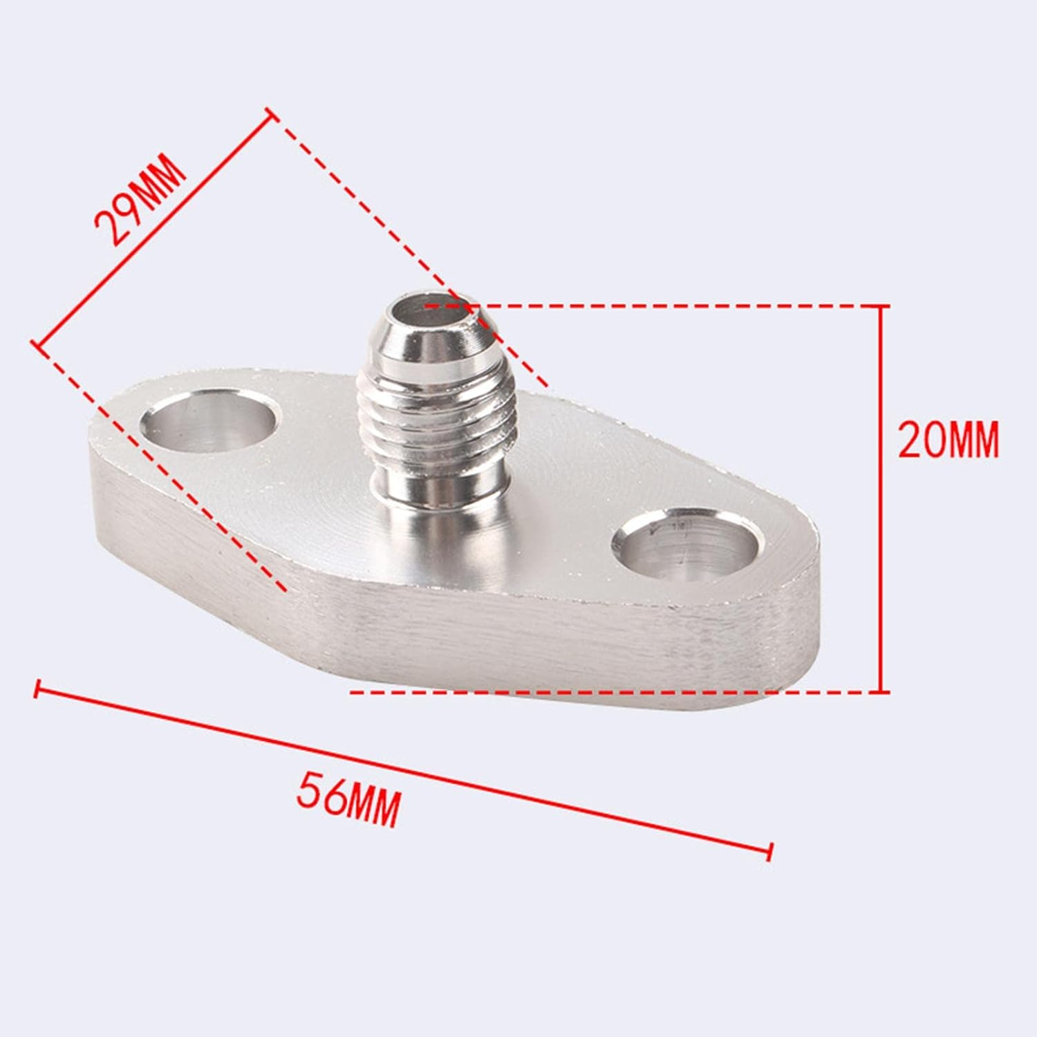 Turbo oil feed line adapter with 18 NPT blanking plug included