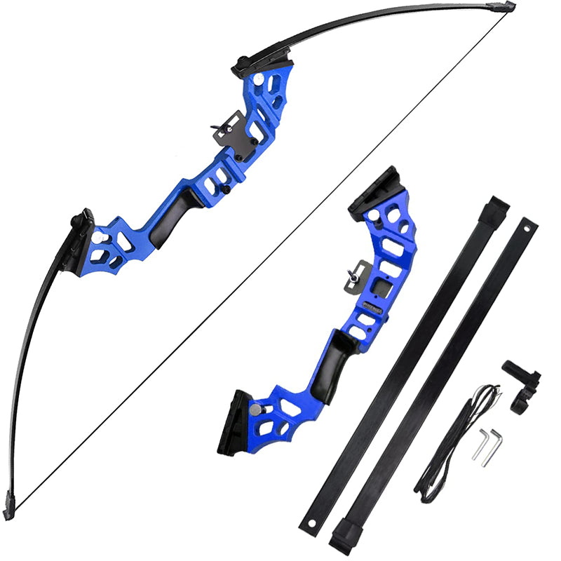 Archery bow hunting blue colour with aluminium alloy riser