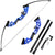 Archery bow hunting blue colour with aluminium alloy riser