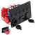 Front view of 5 gang rocker switch panel in black