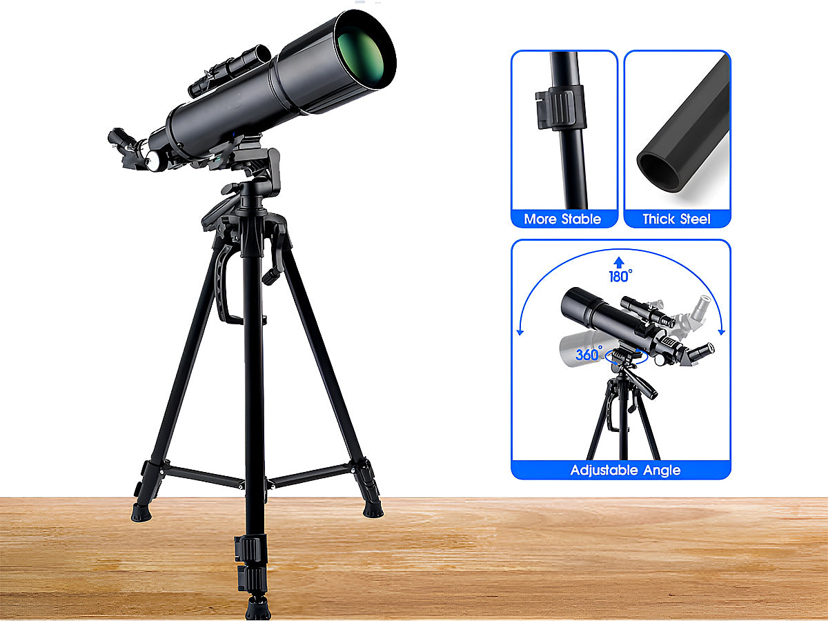 Telescope astronomical set up for night sky viewing