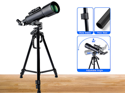 Telescope astronomical set up for night sky viewing