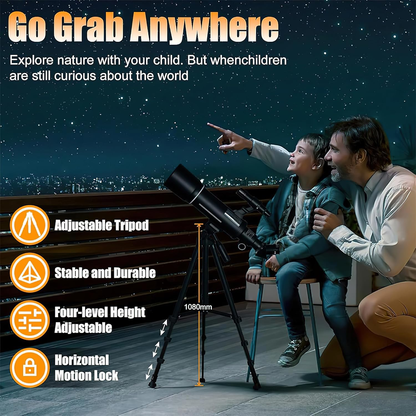 Telescope astronomical compact size for travel