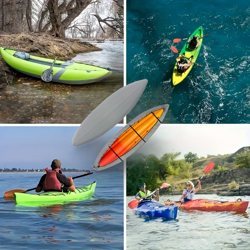 Kayak cover folded showing durable Oxford fabric