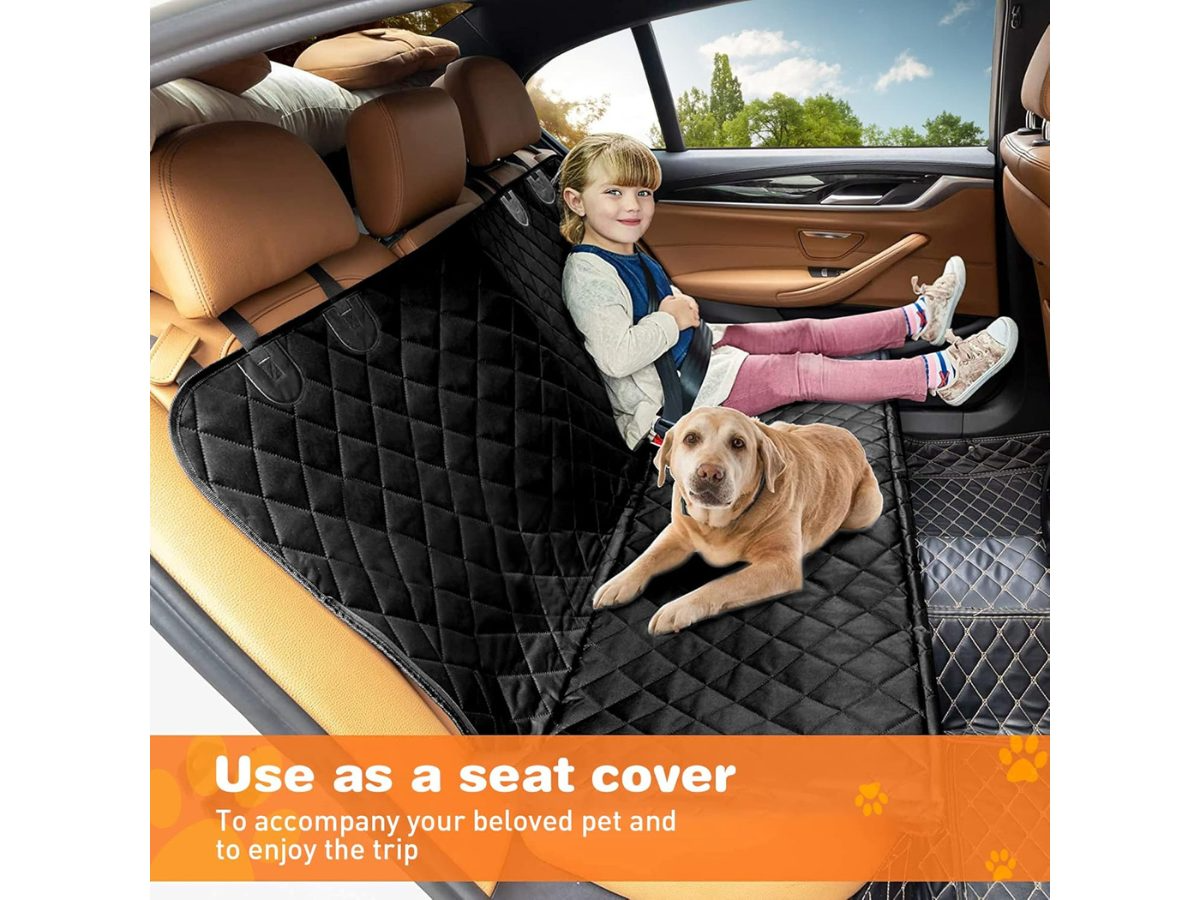 Machine washable dog car seat cover fabric texture