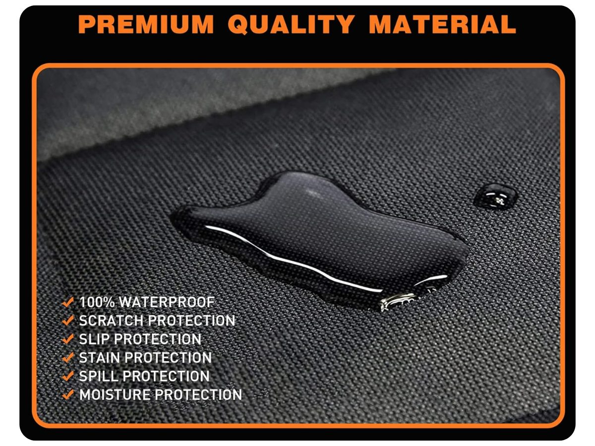 Machine washable dog car seat cover fabric texture