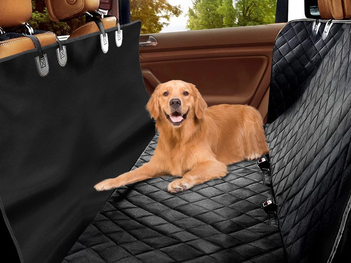 Machine washable dog car seat cover fabric texture