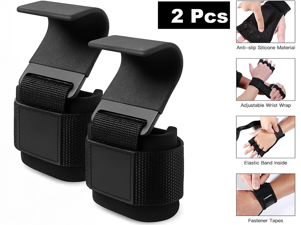 Weight Lifting Power Lifting Hooks - pair