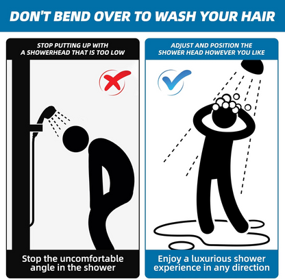 Shower Head Extension Arm