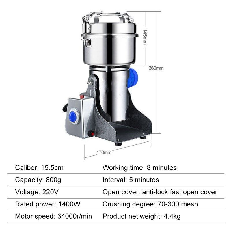Electric Dry Food Grinder Machine