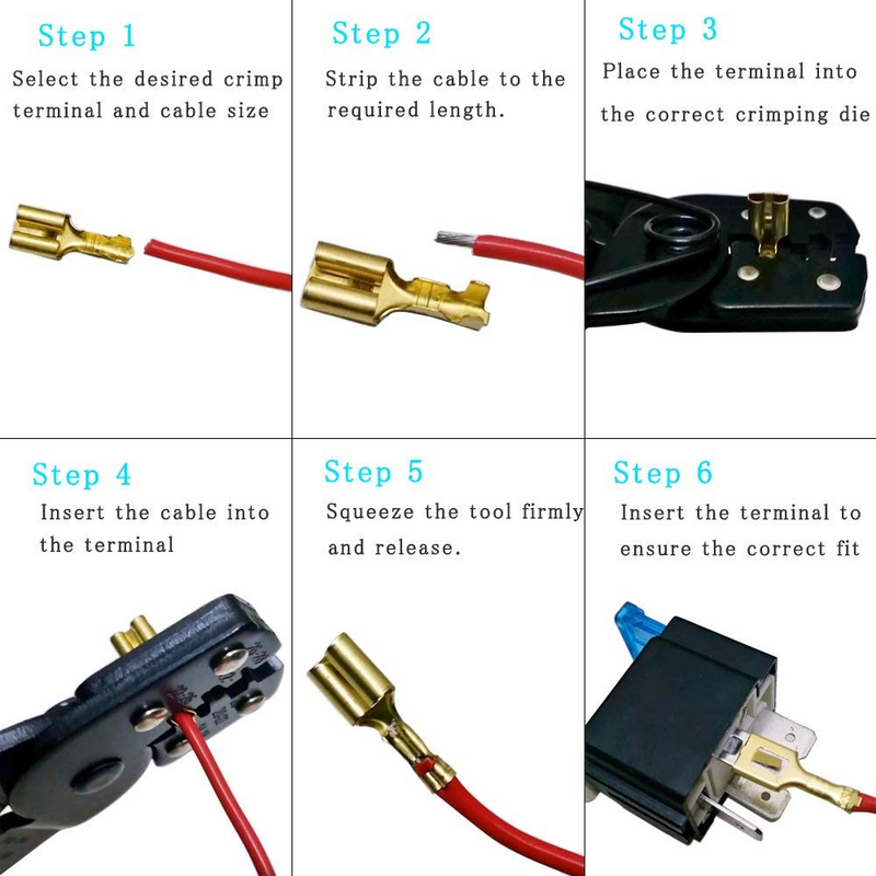 600pcs Crimping Terminal Connectors