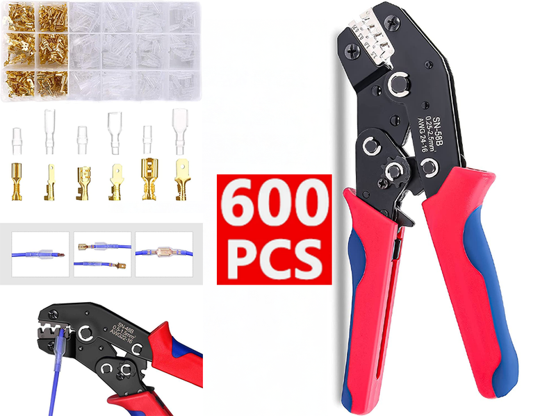 600pcs Crimping Terminal Connectors