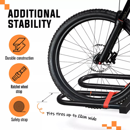 Electric bicycle rack mounted on vehicle rear in NZ