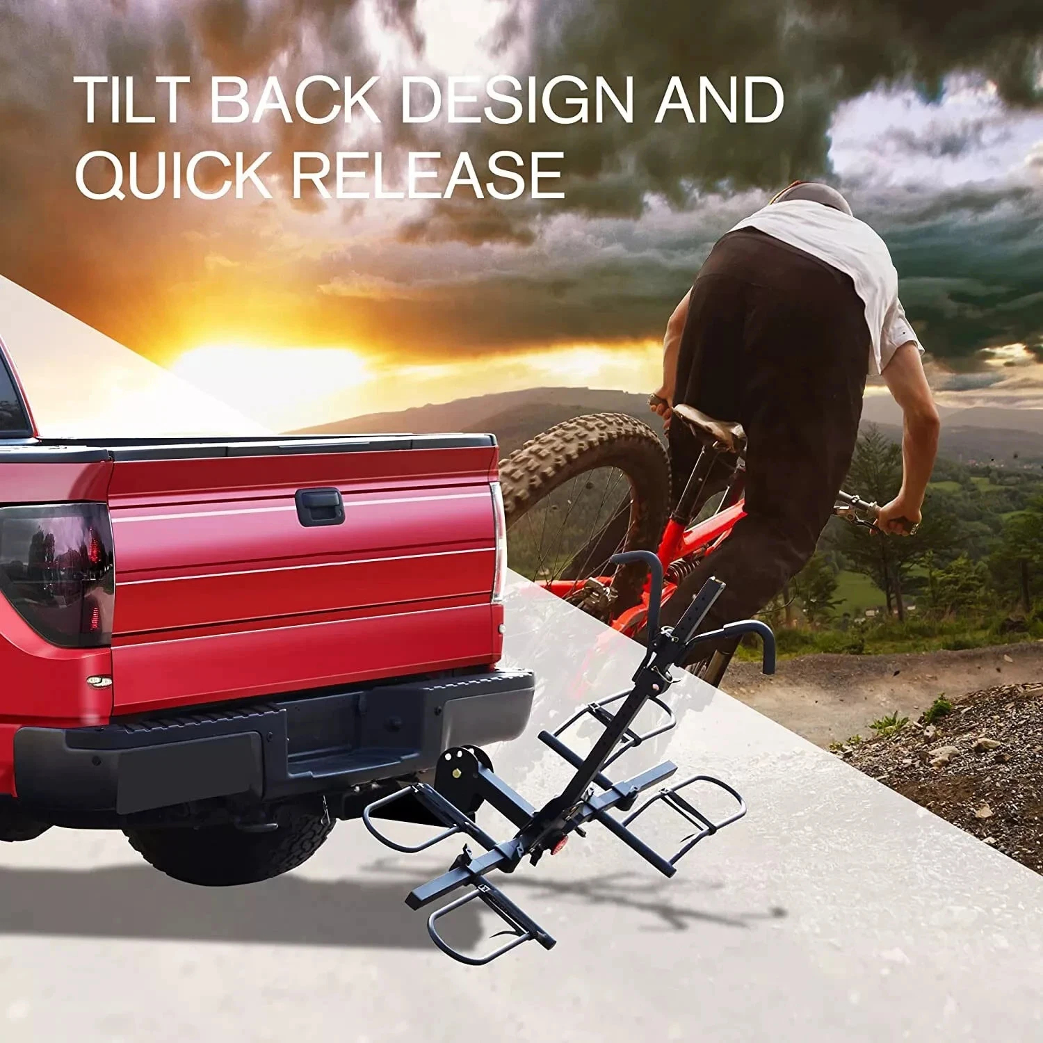 Electric bicycle rack mounted on vehicle rear in NZ