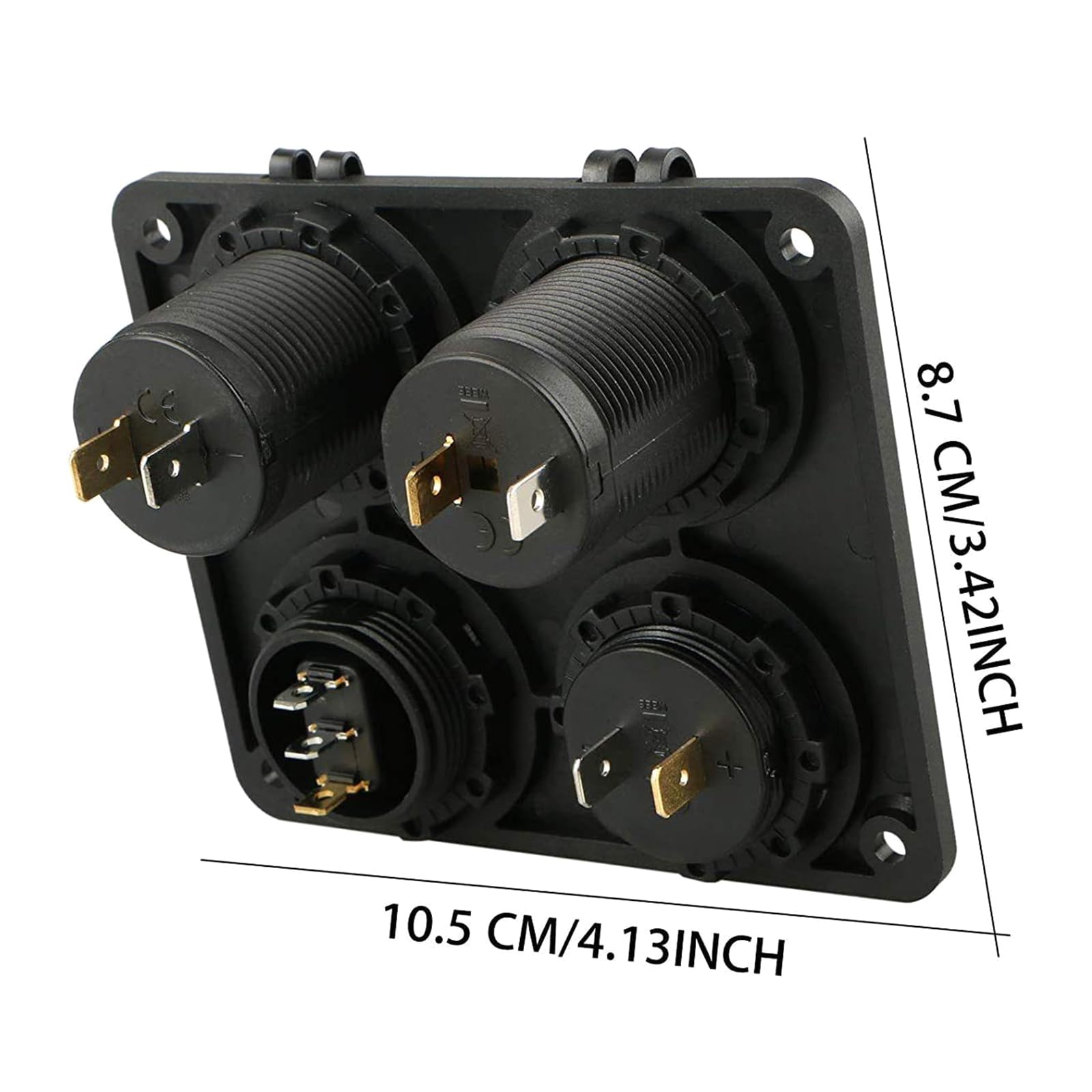 ABS and aluminium materials used in marine boat rocker switch panel
