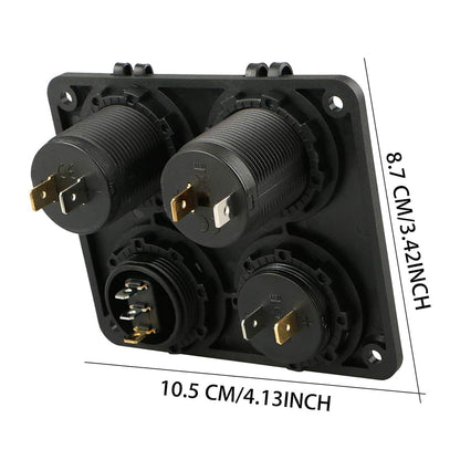 ABS and aluminium materials used in marine boat rocker switch panel