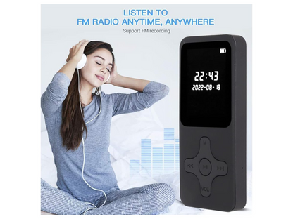 MP3 Player 8GB held in hand showing compact size