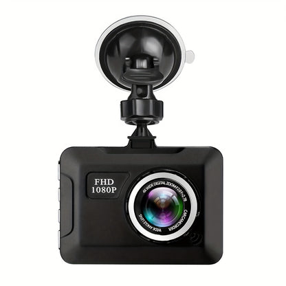 Car dash cam showing loop recording and motion detection