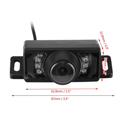 Car reversing camera waterproof showing ABS material casing