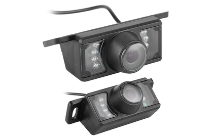 Side angle of car reversing camera waterproof with mounting hole visible
