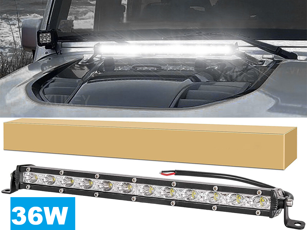 Close-up of LED Work Light 36W toughened acrylic lens