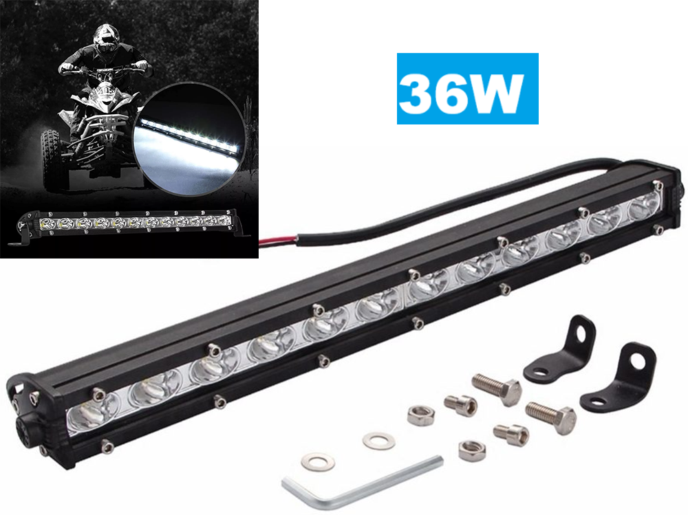LED Work Light 36W mounted on a ute for night driving