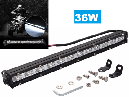 LED Work Light 36W mounted on a ute for night driving